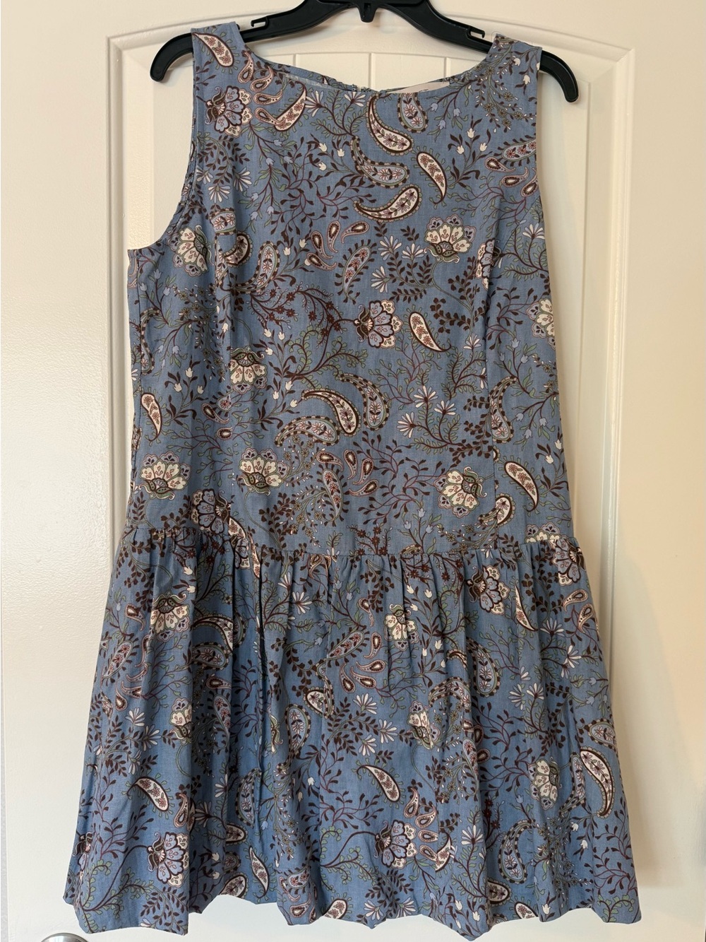 Loft Paisley Drop-Waist Dress - 10